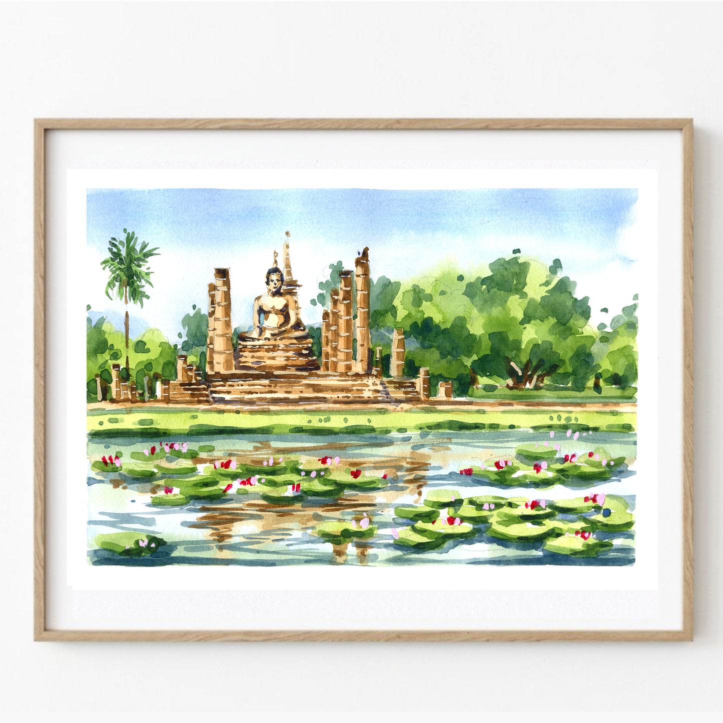 Thailand Watercolor Print