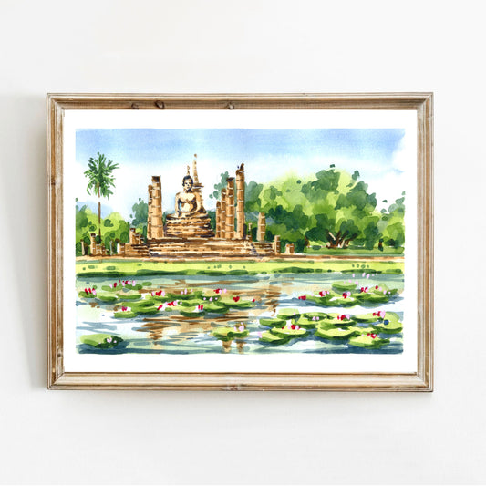 Thailand Watercolor Print