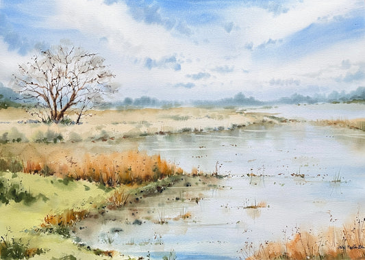 Marshes Original Watercolor